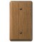 Amerelle Amerelle Contemporary Medium Brown 1 gang Oak Wood Blank Wall Plate 1 pk 901B - alternate 1